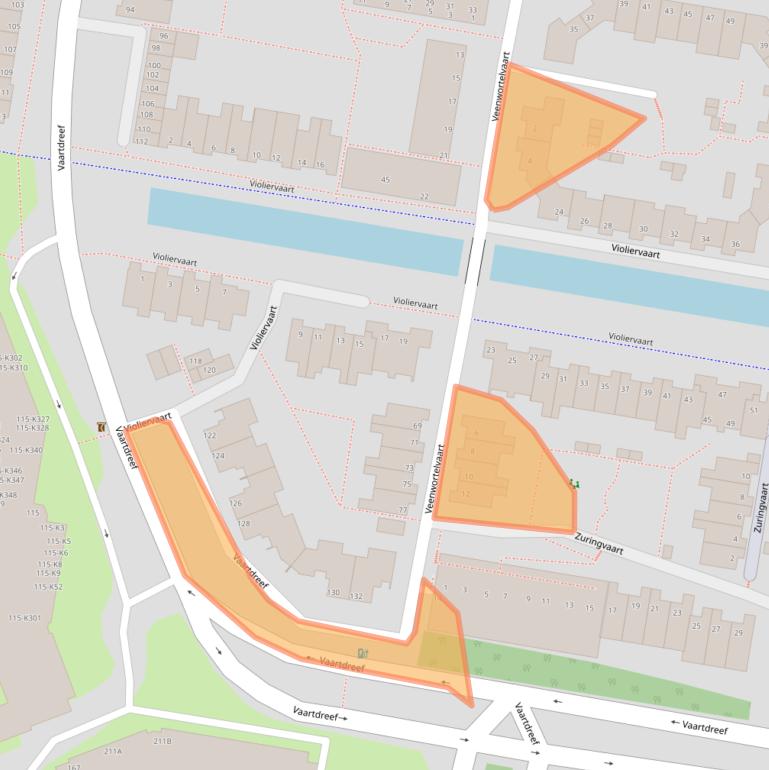 Kaart van postcodegebied 2724VL.