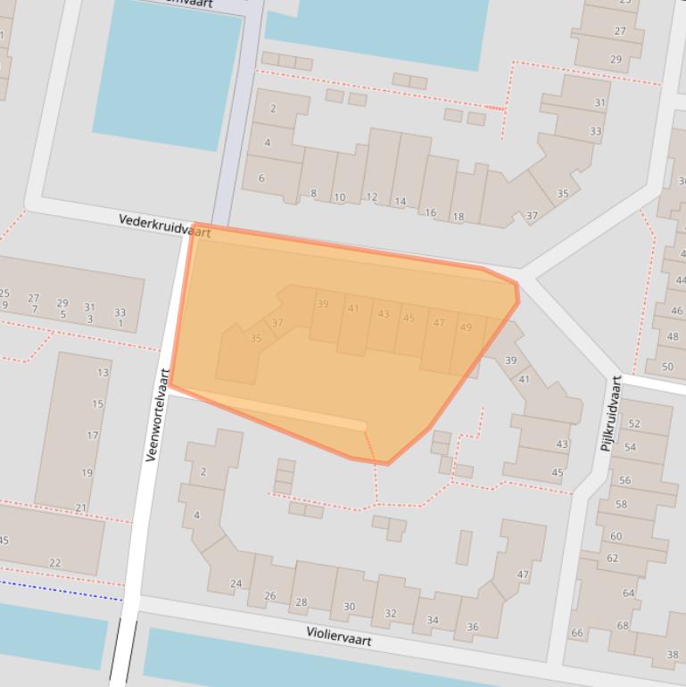 Kaart van postcodegebied 2724VN.