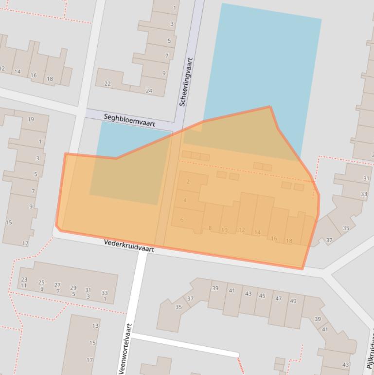Kaart van postcodegebied 2724VP.
