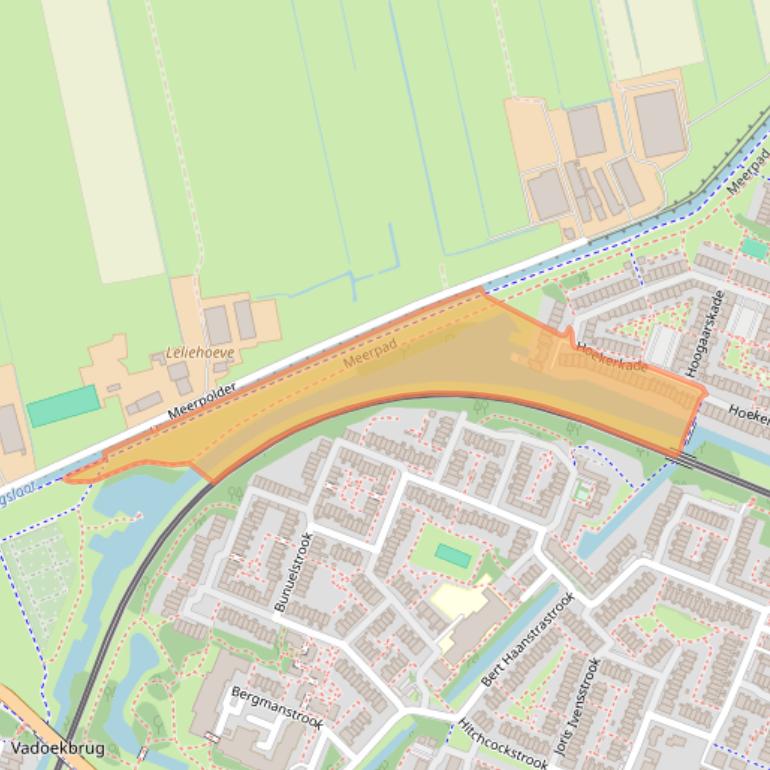 Kaart van postcodegebied 2725AH.