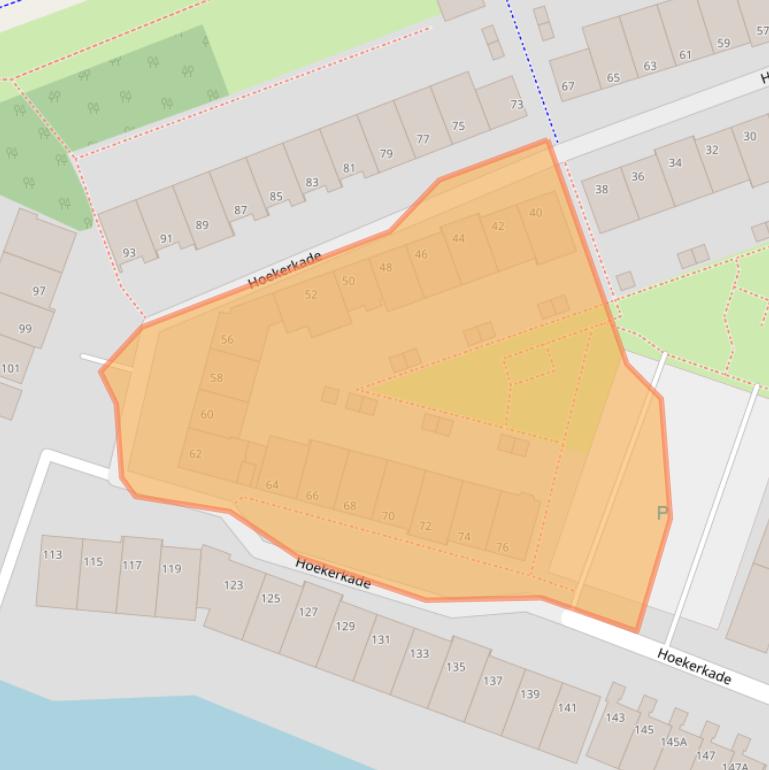 Kaart van postcodegebied 2725AL.