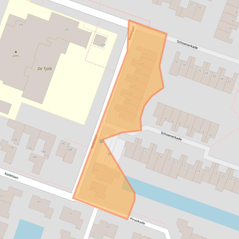 Kaart van postcodegebied 2725BG.