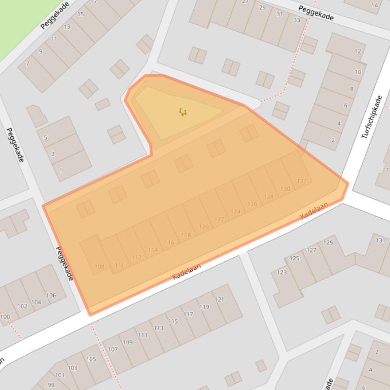 Kaart van postcodegebied 2725BN.