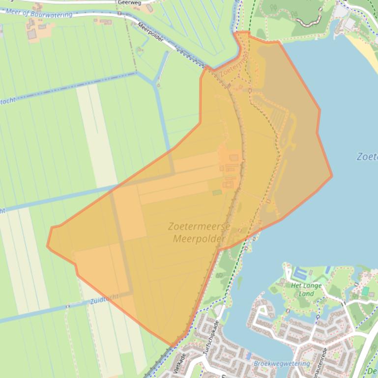 Kaart van postcodegebied 2725BX.