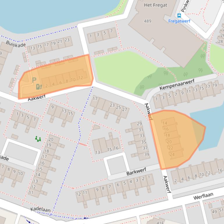 Kaart van postcodegebied 2725CN.