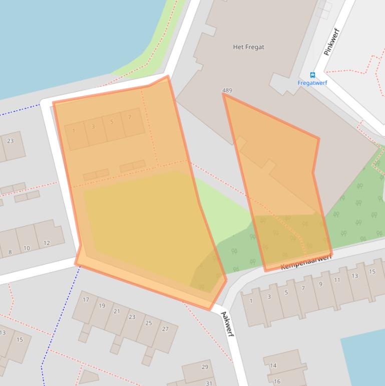 Kaart van postcodegebied 2725CR.