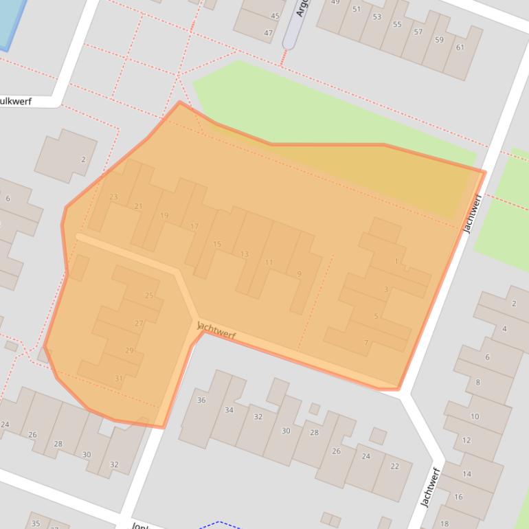 Kaart van postcodegebied 2725DN.