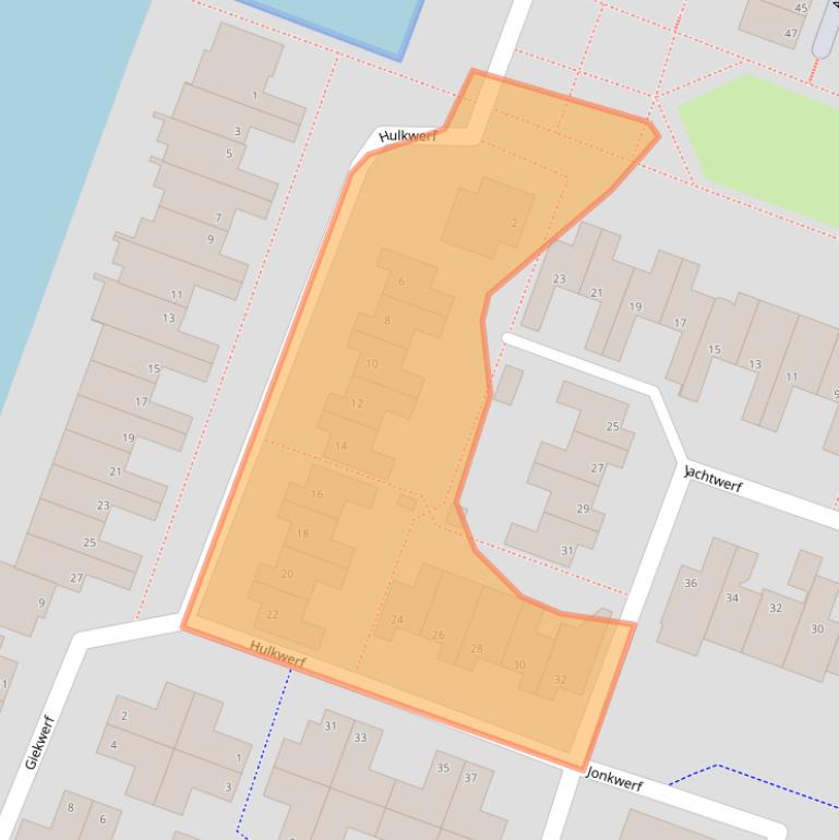 Kaart van postcodegebied 2725DS.