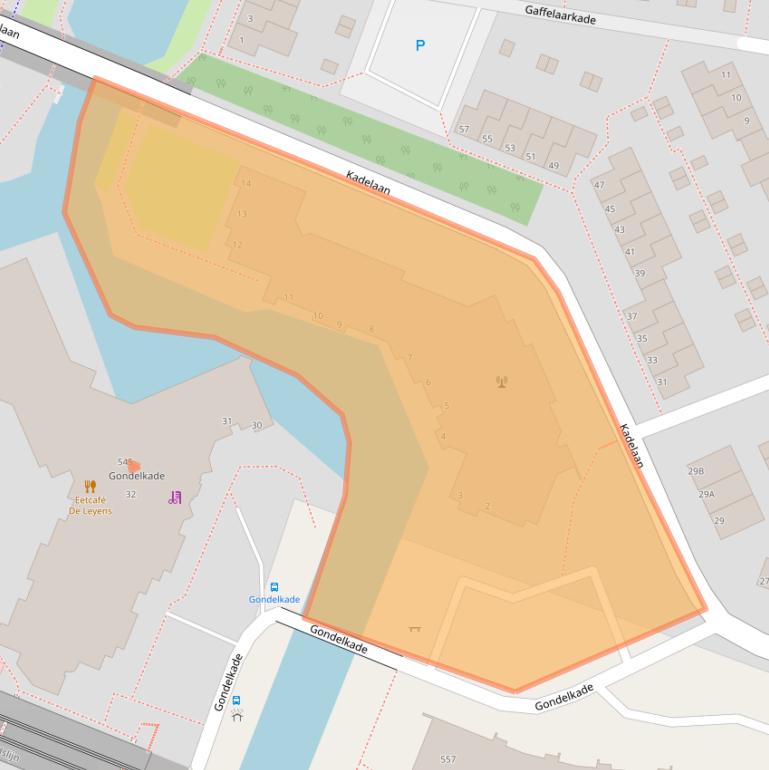 Kaart van postcodegebied 2725EB.