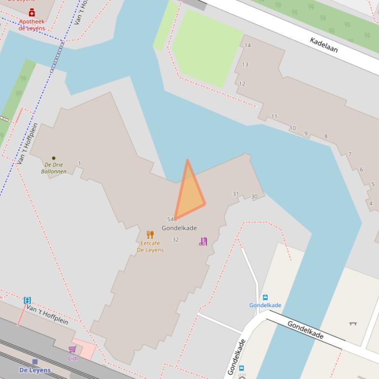 Kaart van postcodegebied 2725ED.