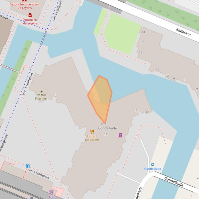 Kaart van postcodegebied 2725EJ.