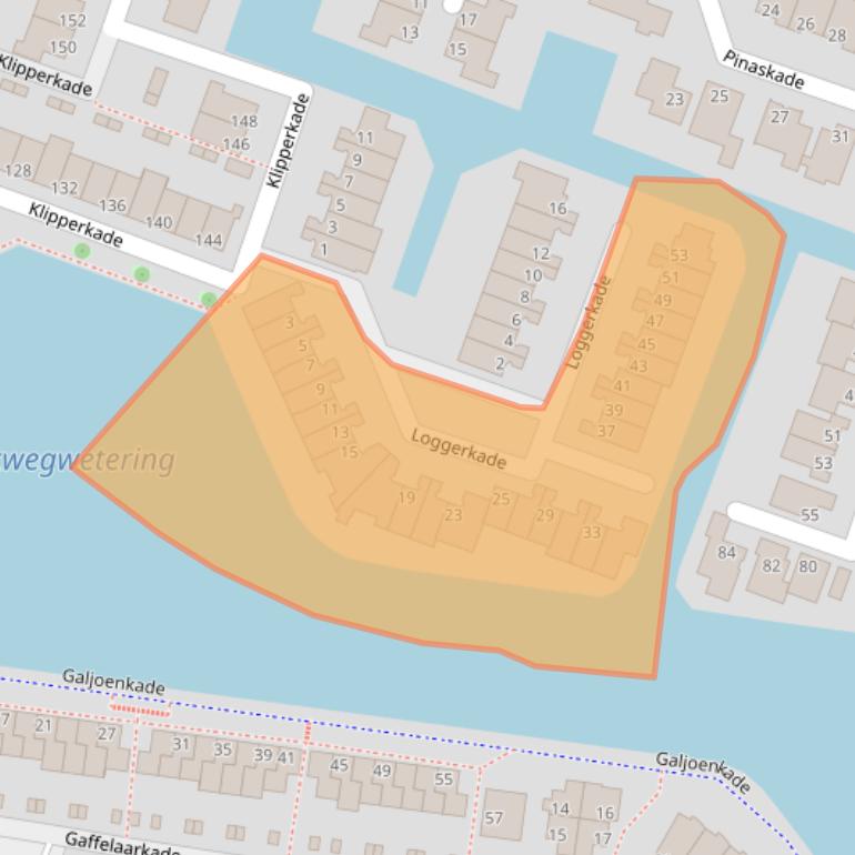 Kaart van postcodegebied 2725EL.