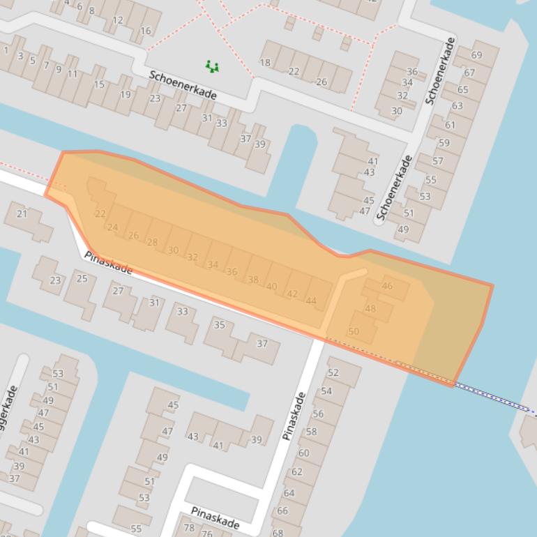 Kaart van postcodegebied 2725EP.