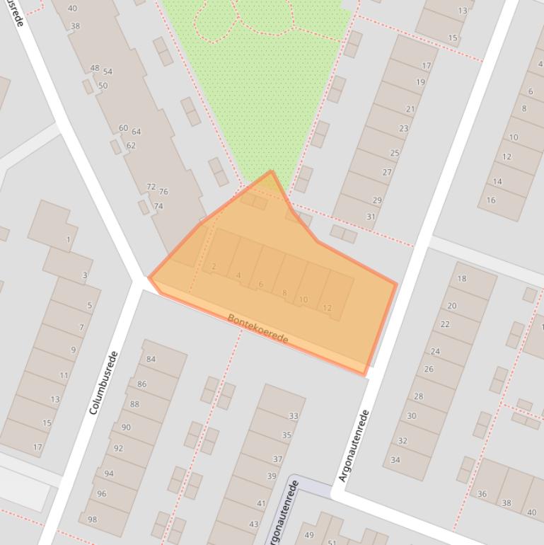 Kaart van postcodegebied 2725GH.