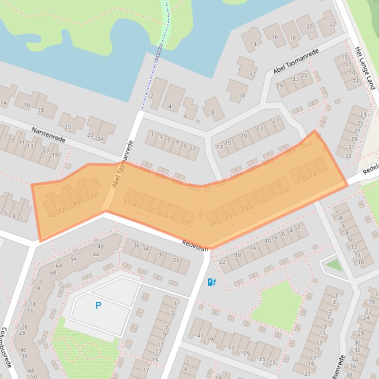 Kaart van postcodegebied 2725GR.