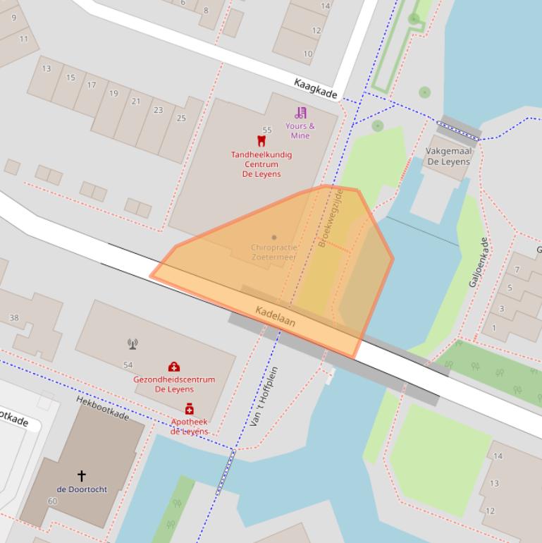 Kaart van postcodegebied 2725HH.