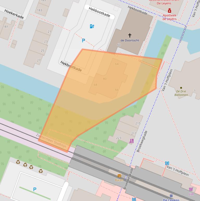 Kaart van postcodegebied 2725HK.