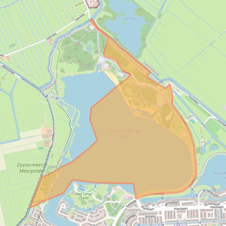 Kaart van postcodegebied 2725KE.