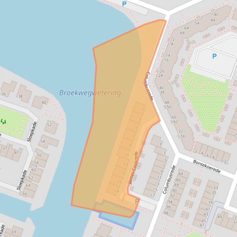 Kaart van postcodegebied 2725KM.