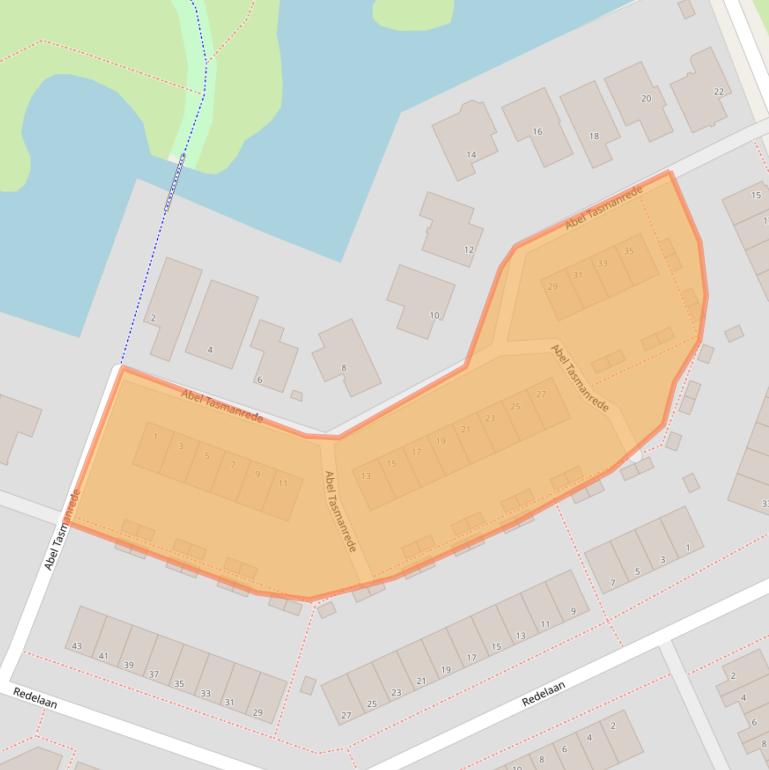 Kaart van postcodegebied 2725KX.