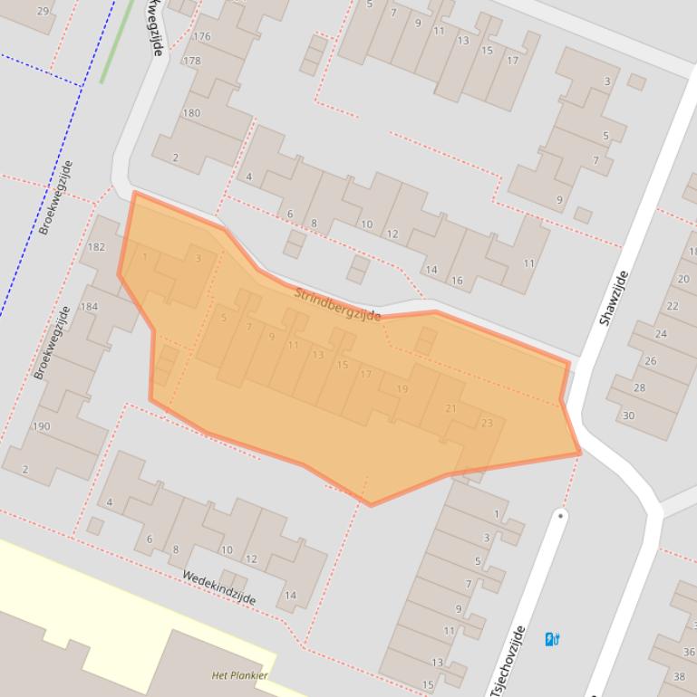 Kaart van postcodegebied 2725PH.