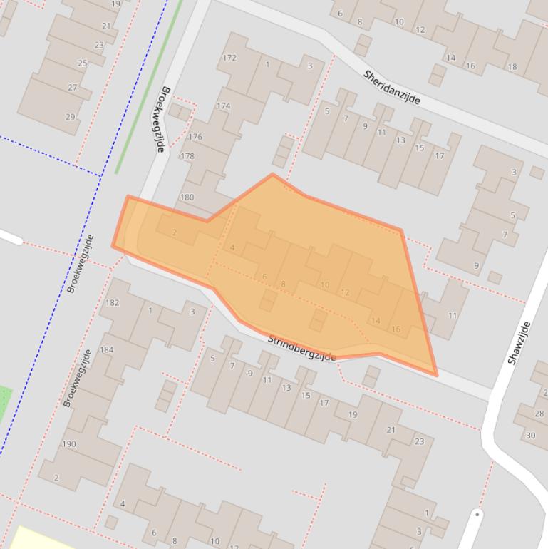 Kaart van postcodegebied 2725PJ.