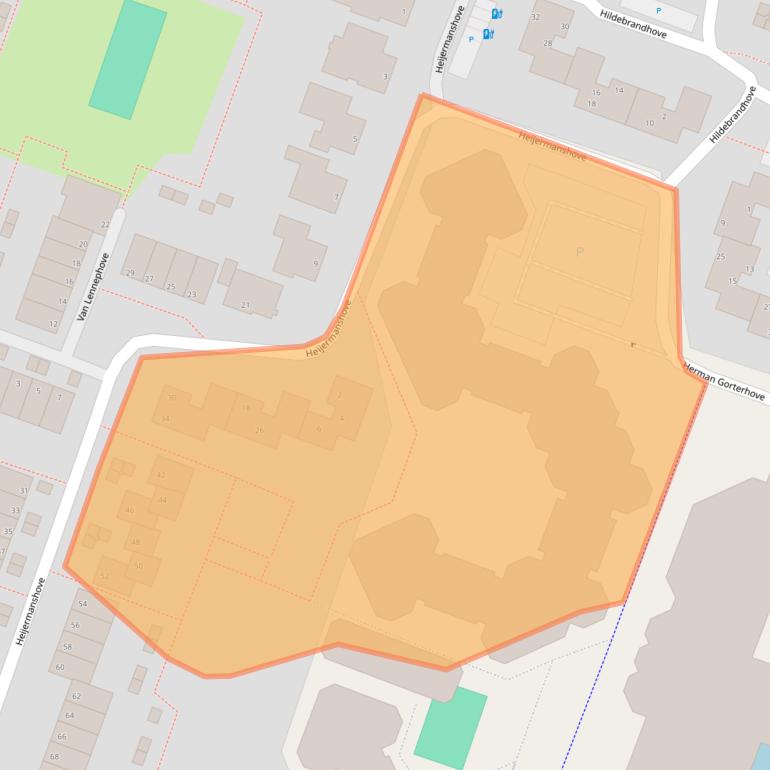 Kaart van postcodegebied 2726AK.