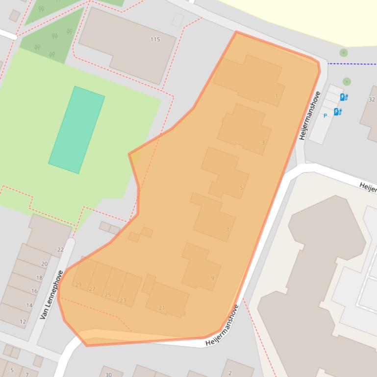 Kaart van postcodegebied 2726AM.