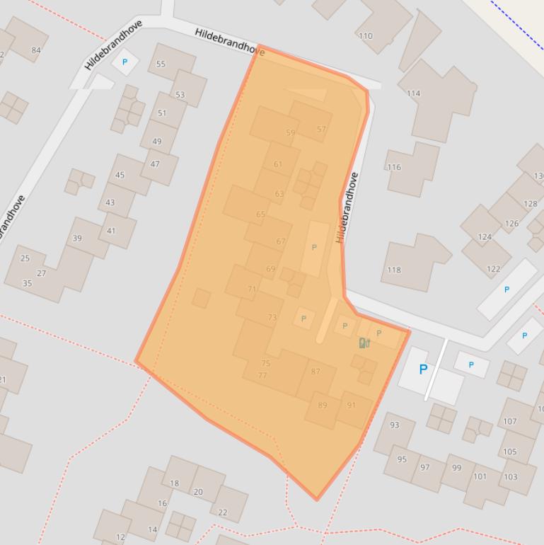 Kaart van postcodegebied 2726AS.