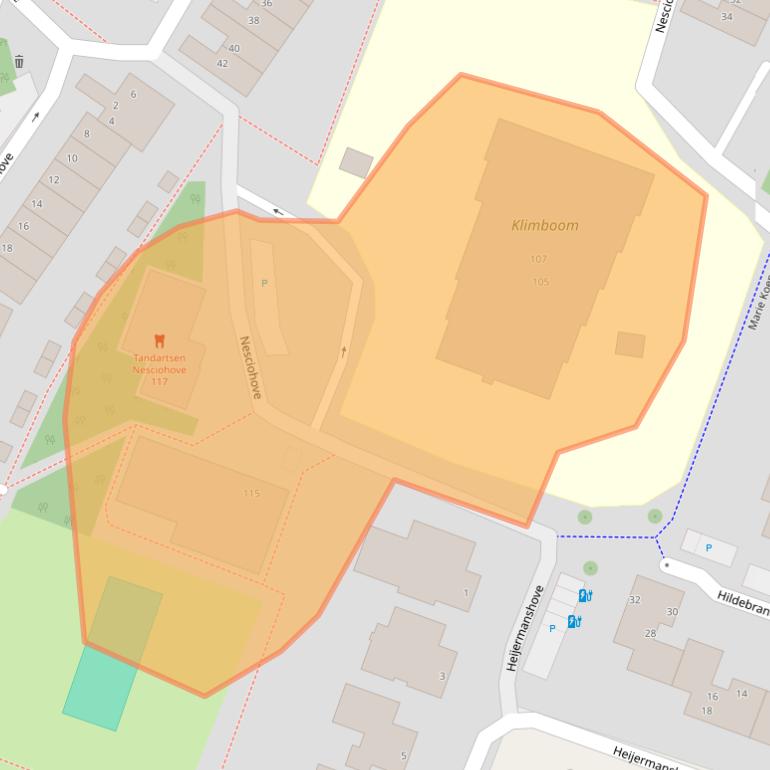 Kaart van postcodegebied 2726BL.