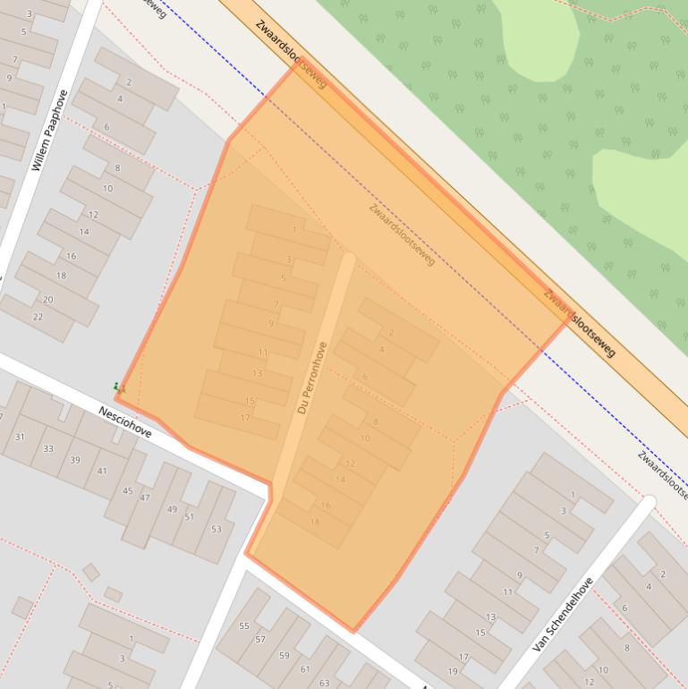 Kaart van postcodegebied 2726BR.