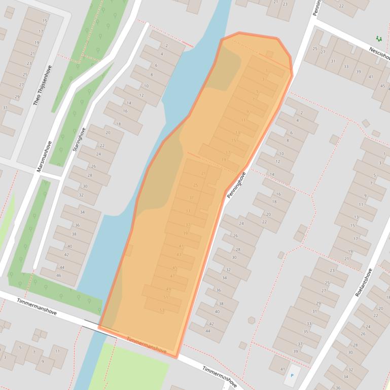 Kaart van postcodegebied 2726BT.