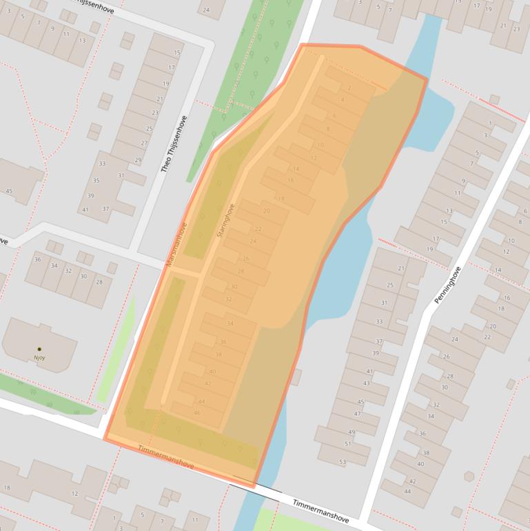 Kaart van postcodegebied 2726BW.