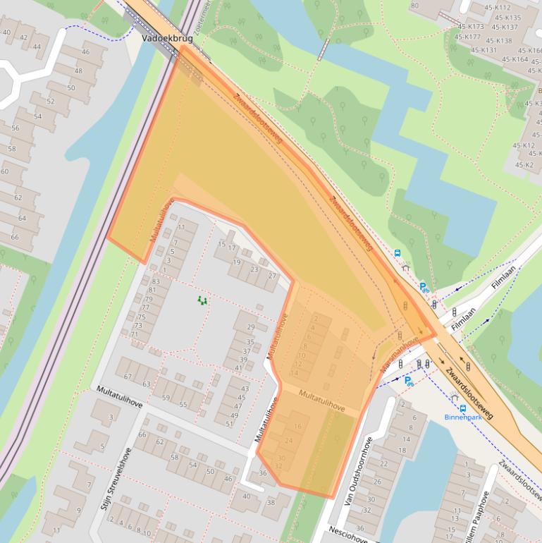 Kaart van postcodegebied 2726CB.