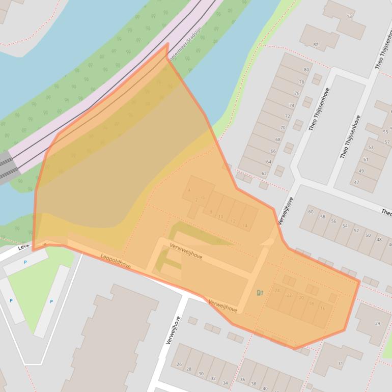 Kaart van postcodegebied 2726CK.