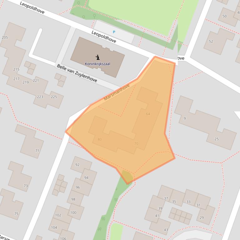 Kaart van postcodegebied 2726CP.