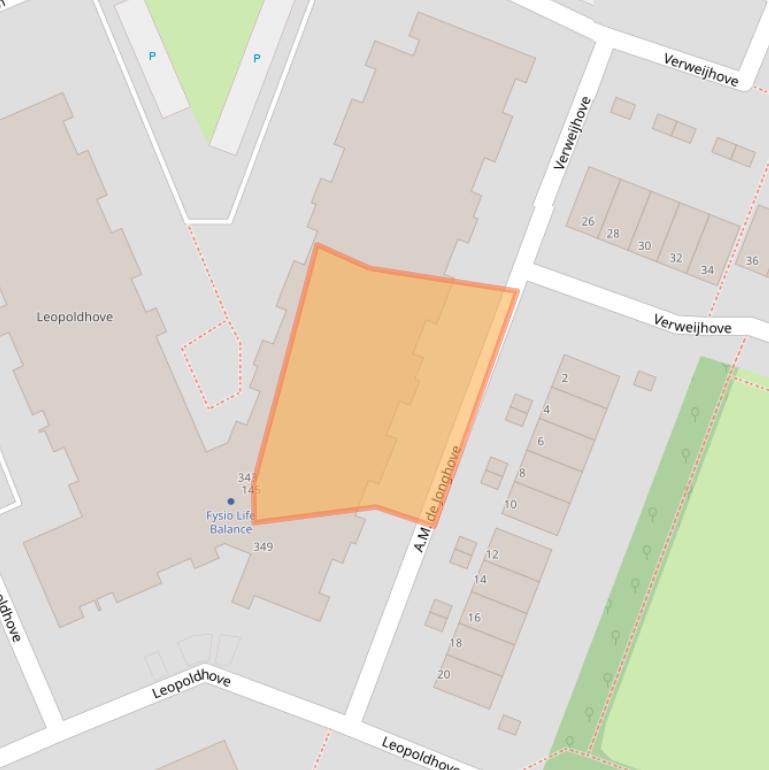 Kaart van postcodegebied 2726CW.