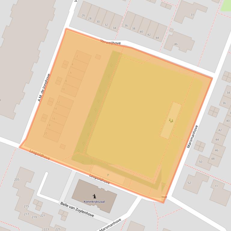 Kaart van postcodegebied 2726DB.