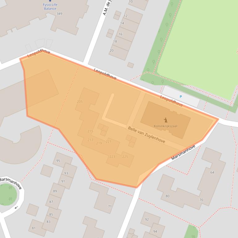 Kaart van postcodegebied 2726DM.