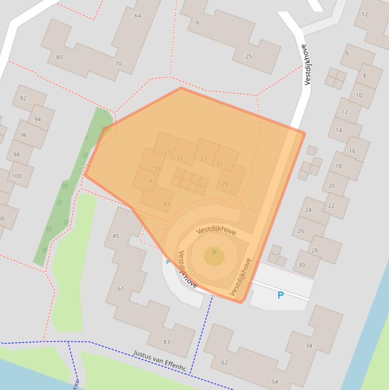 Kaart van postcodegebied 2726DP.