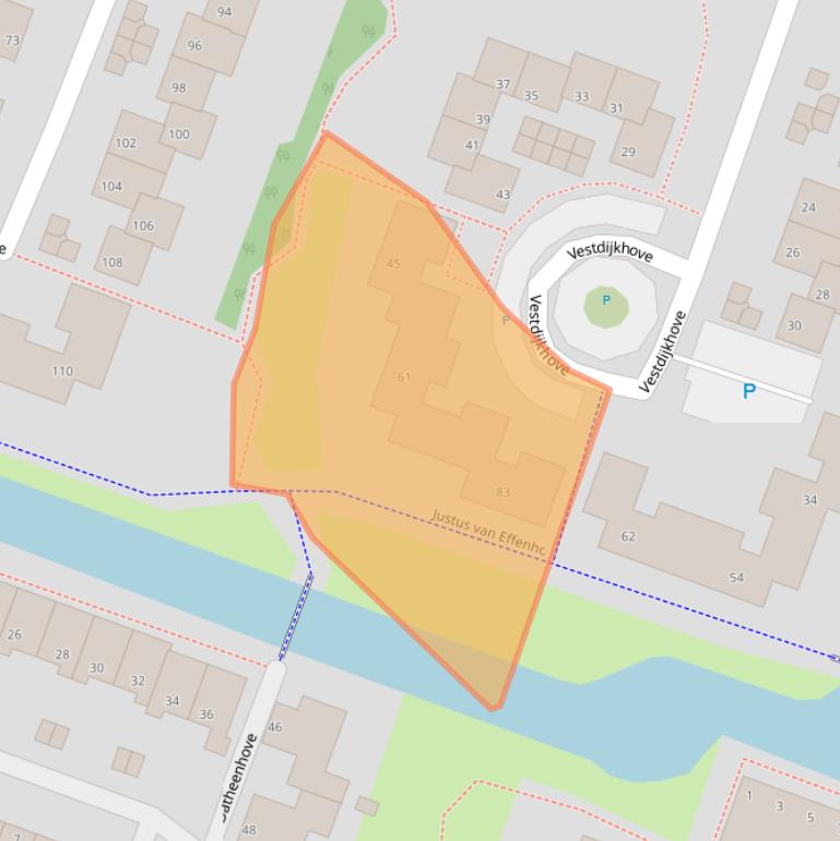 Kaart van postcodegebied 2726DR.