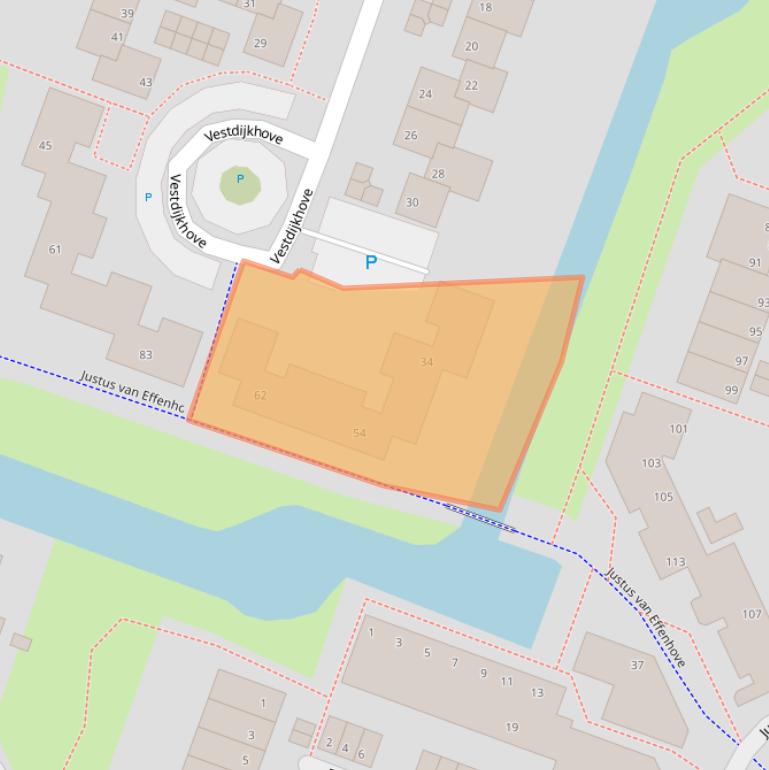 Kaart van postcodegebied 2726DT.