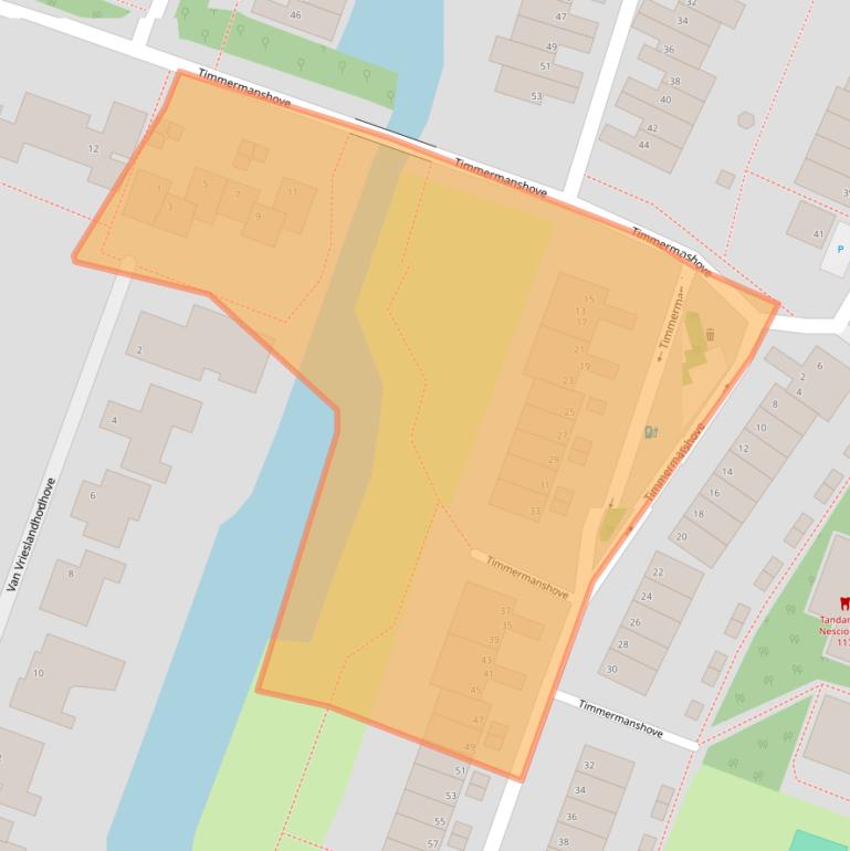 Kaart van postcodegebied 2726DX.