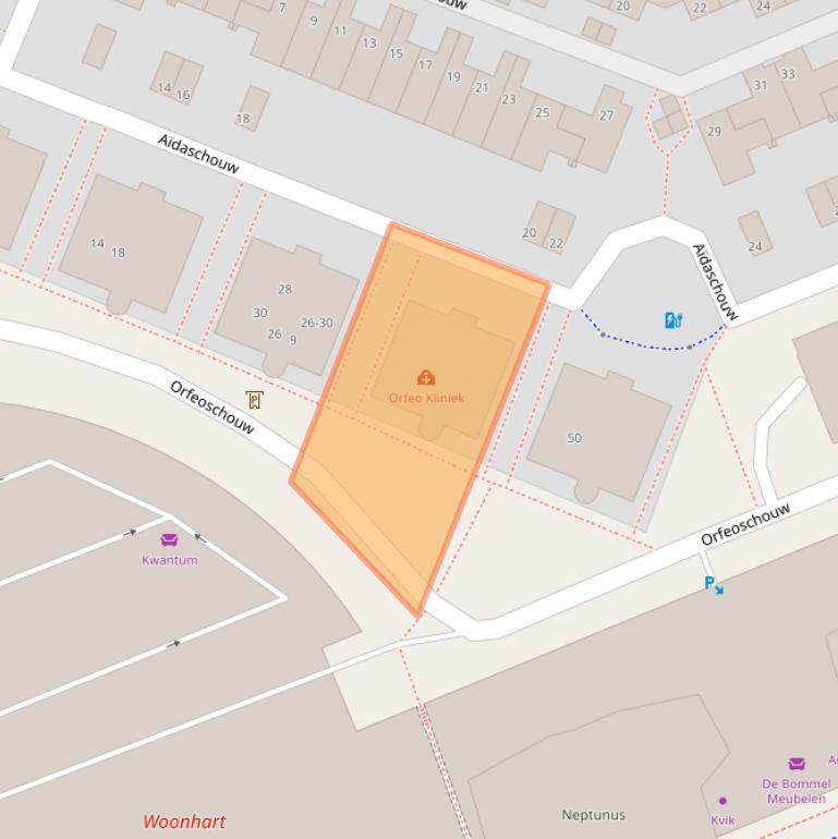 Kaart van postcodegebied 2726JG.