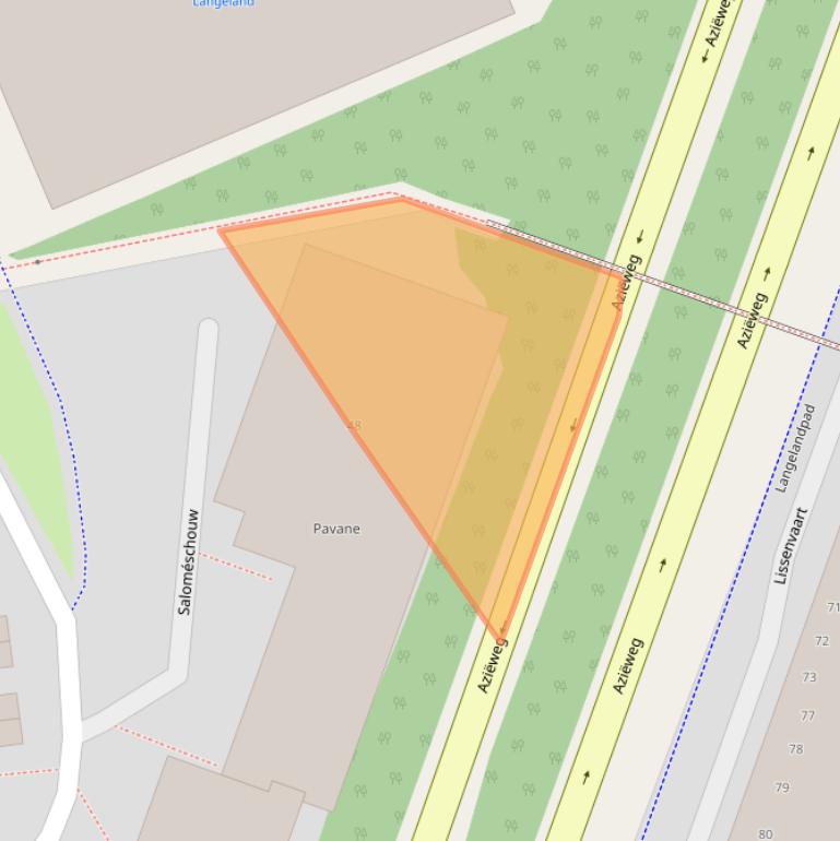 Kaart van postcodegebied 2726JT.