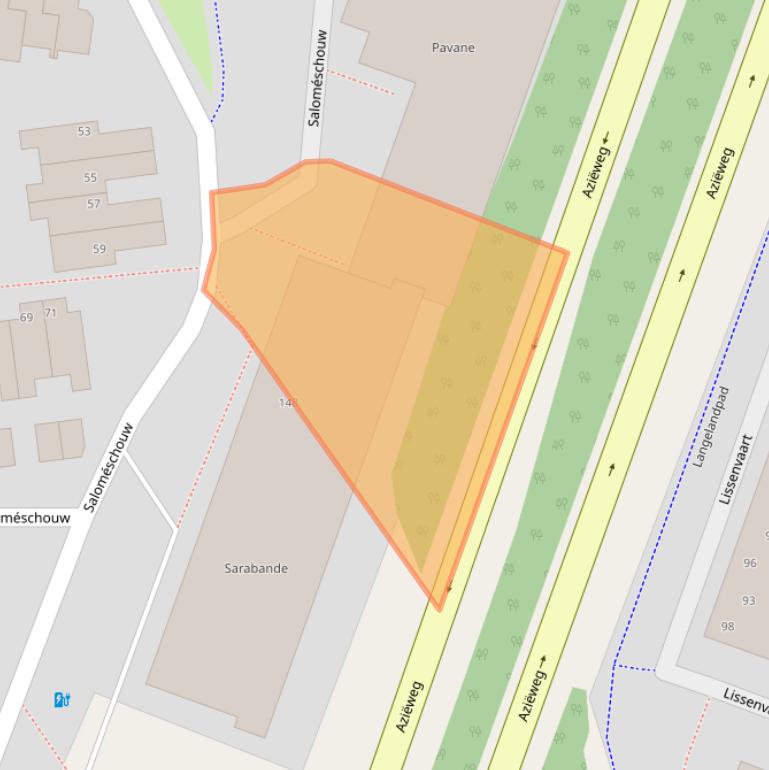 Kaart van postcodegebied 2726JW.