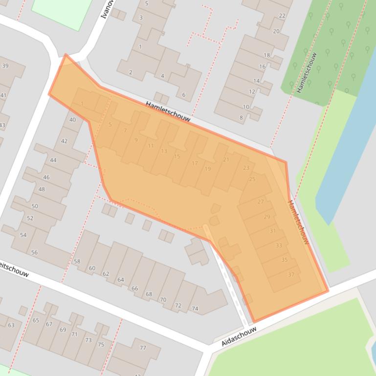 Kaart van postcodegebied 2726KM.