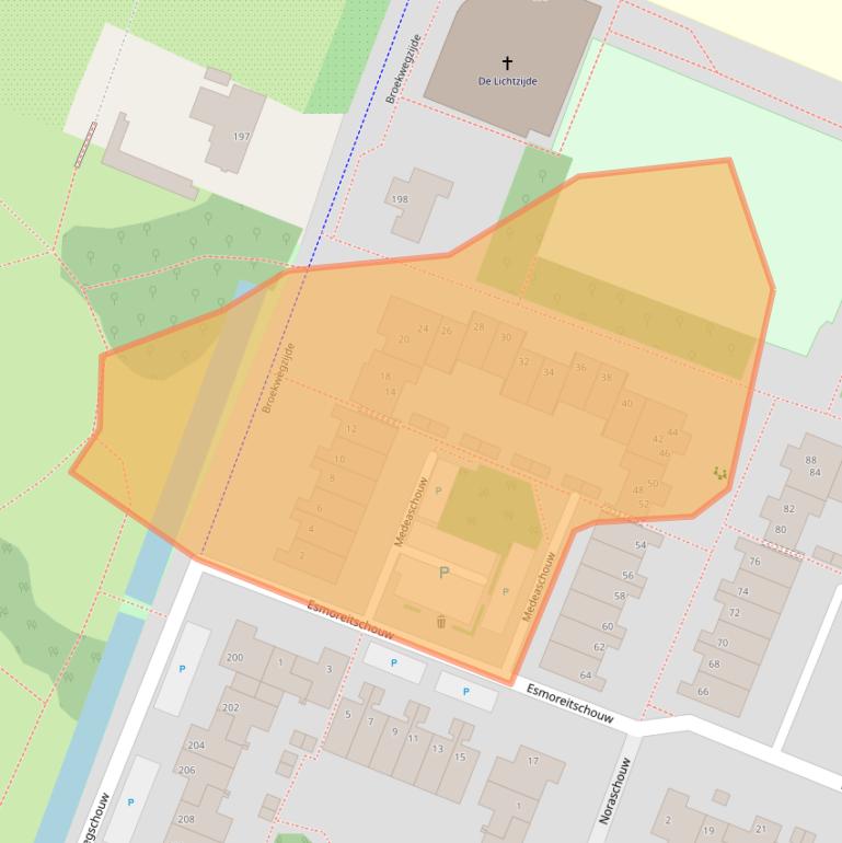 Kaart van postcodegebied 2726KR.
