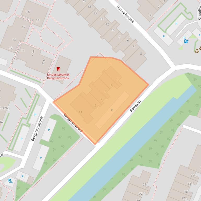 Kaart van postcodegebied 2726RN.