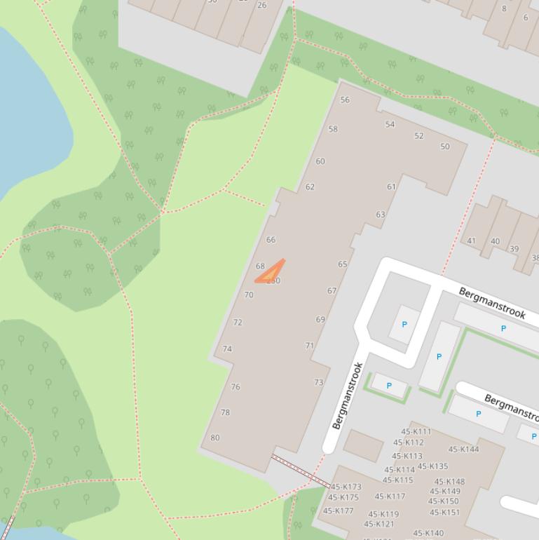 Kaart van postcodegebied 2726RV.